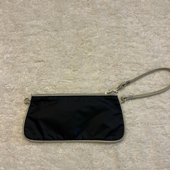 Handbags - Black & White Wristlet Wallet